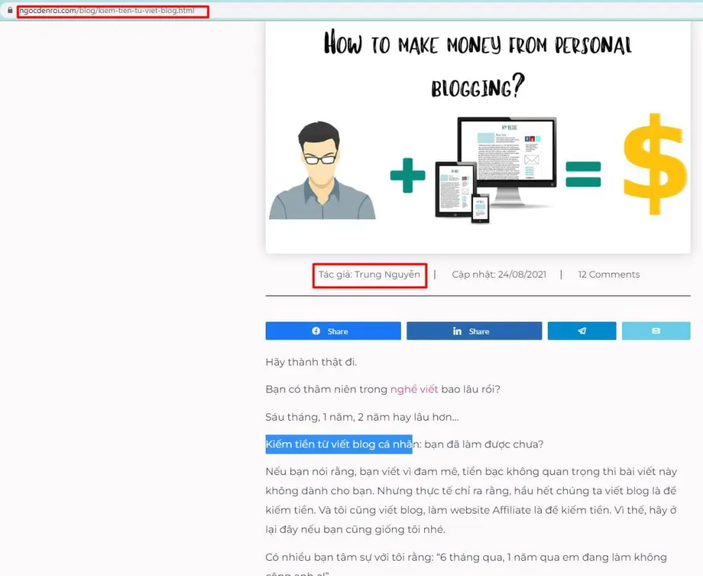 cách viết blog kiếm tiền