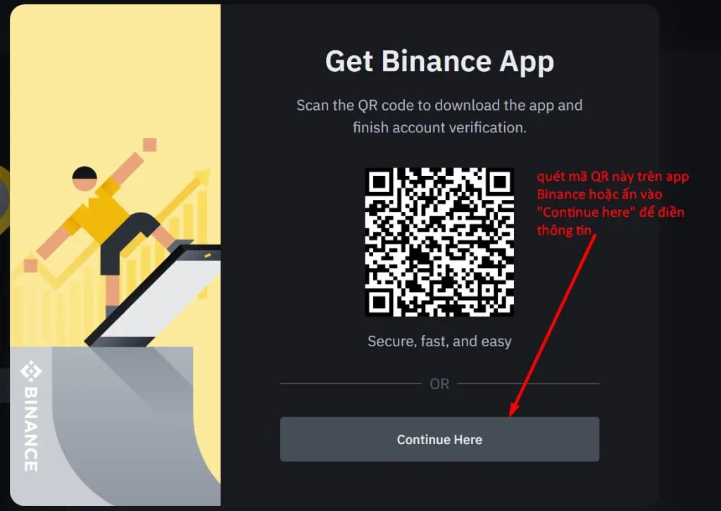 hướng dẫn tạo tài khoản binance