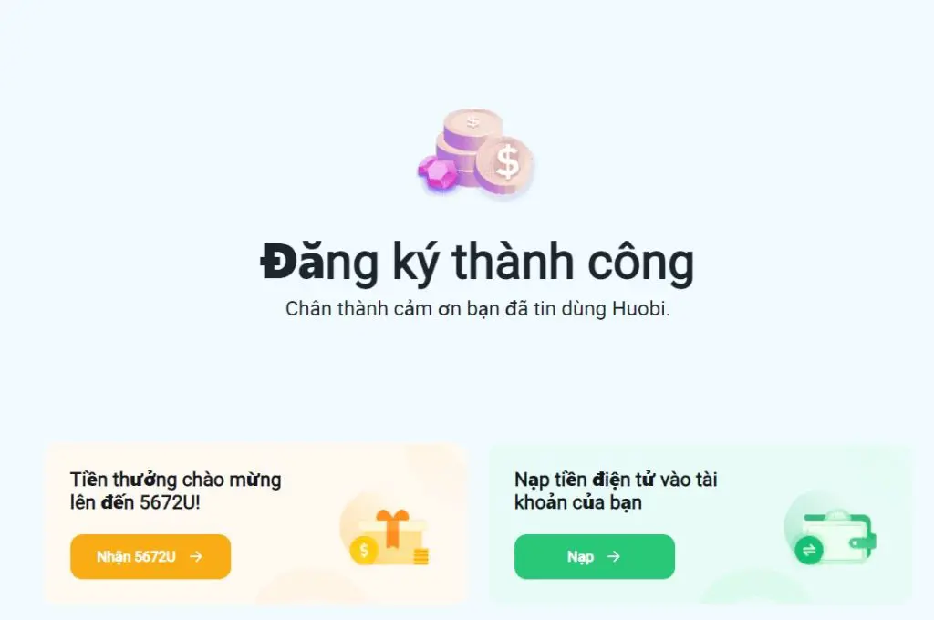 cách đăng ký tài khoản huobi