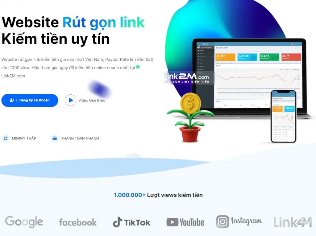 rút gọn link kiếm tiền