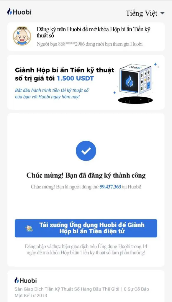 cách đăng ký tài khoản houbi 