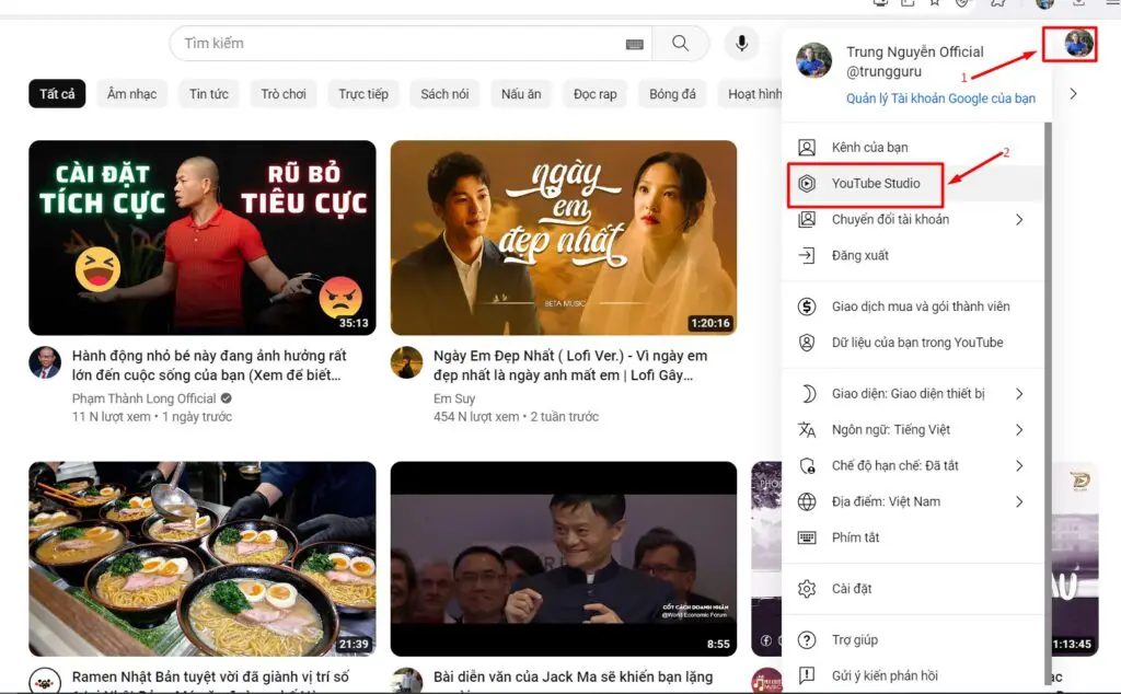 bật chế độ kiếm tiền trên youtube