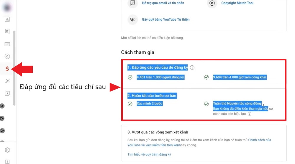 cách bật chế độ kiếm tiền trên youtube